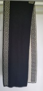 *sold elsewhere* EUC Versace Greek Key Wool scarf